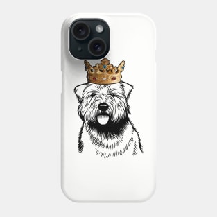 Glen of Imaal Terrier Dog King Queen Wearing Crown Phone Case