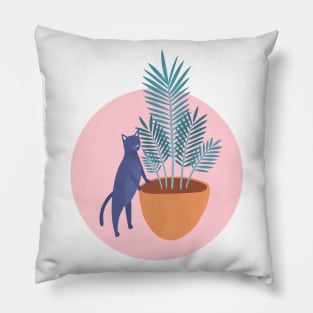 Cats and pots 2 Pillow