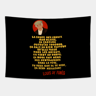 La Soupe aux Choux : Louis de Funes Tapestry