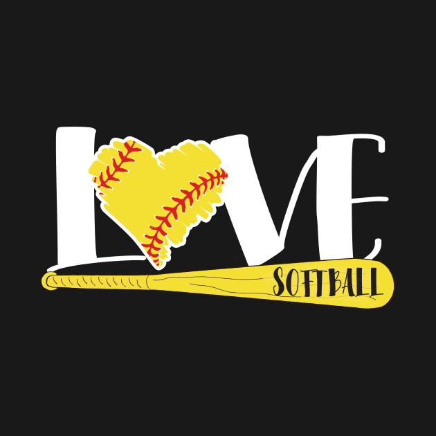 Softball Graphic Saying by CardRingDesign