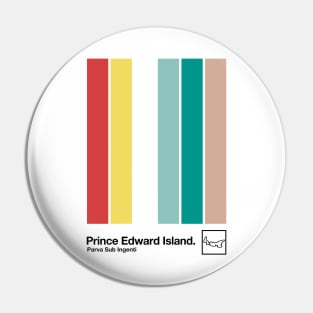 Prince Edward Island // Original Minimalist Artwork Poster Design Pin