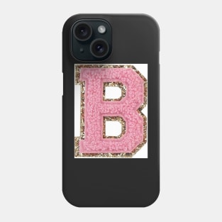 Preppy pink varsity letter Phone Case