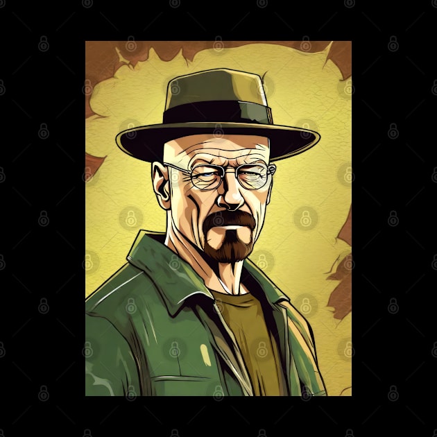 Walter White - Heisenberg by Buff Geeks Art