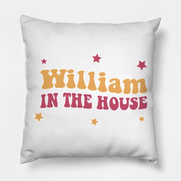 WILLIAM Pillow by Gantahat62 Productions