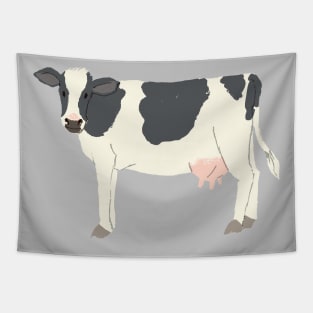 Black and White Cow Tapestry