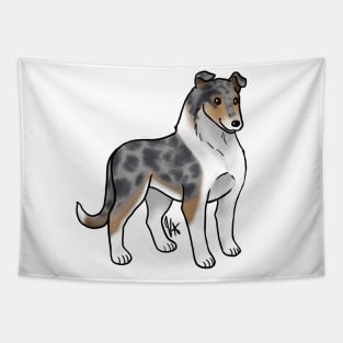 Dog - Smooth Collie - Blue Merle Tapestry