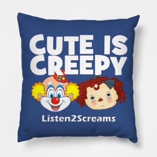 Cute is creepy horror Pillow