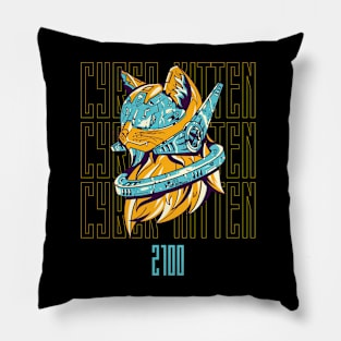 Cyber Kitten 2100 Pillow