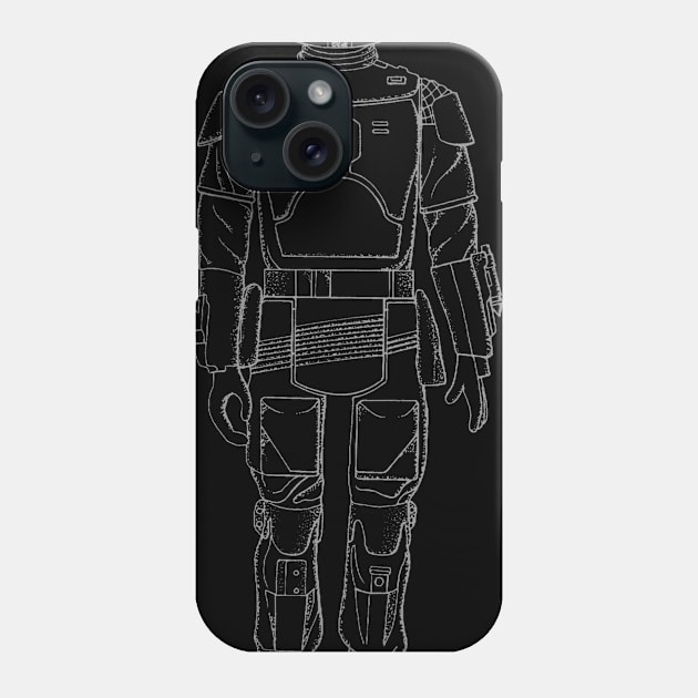 Space Suit Vintage Patent Drawing Phone Case by TheYoungDesigns