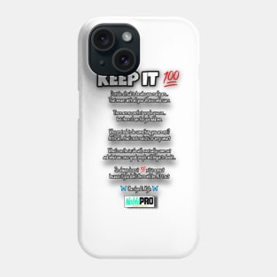 KEEP IT 100 POEM Phone Case