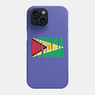 Guyana flag stencil Phone Case