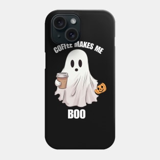 Ghost Coffee Halloween Funny Shirt Boo T-Shirt Boo Phone Case