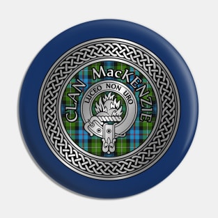 Clan MacKenzie Crest & Tartan Knot Pin