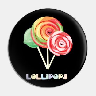 Lollipops, Candies, Sweets Pin