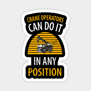 crane driver father father's day construction work Magnet