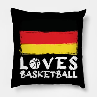 Germany Loves Basketball Pillow