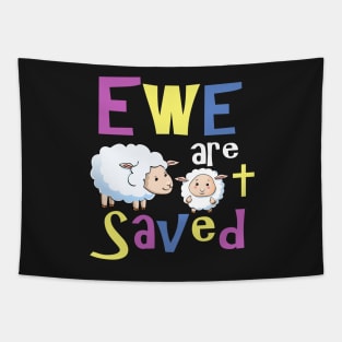 Christian Gifts for Kids - Ewe are Saved Tapestry