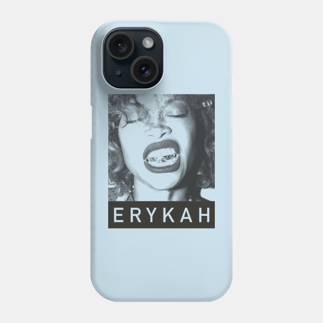 Erykah Badu - Pencil Drawing Style Phone Case by Unfluid