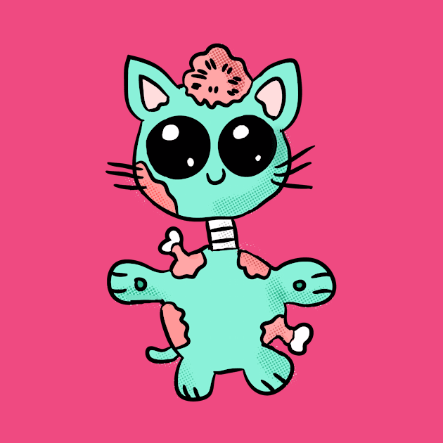 Cute Zombie Cat by Eric03091978