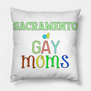 lgbt pride Sacramento Pillow