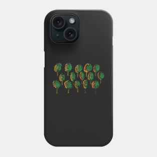 Cross stitch trees Phone Case