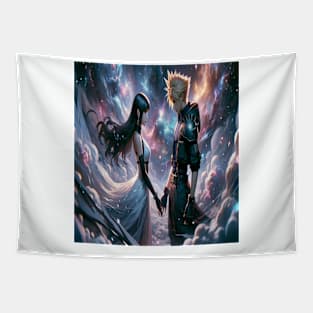 Final Fantasy 7 Cloud & Tifa Stars Tapestry