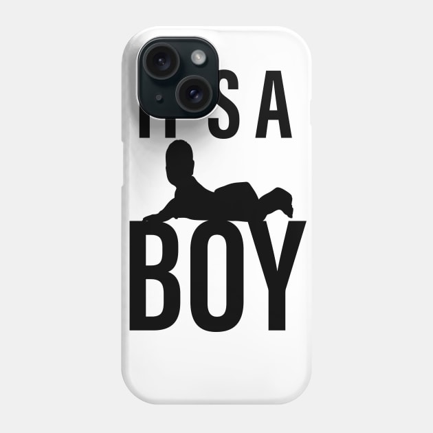 It's A Boy Baby Announcement Phone Case by Merchweaver