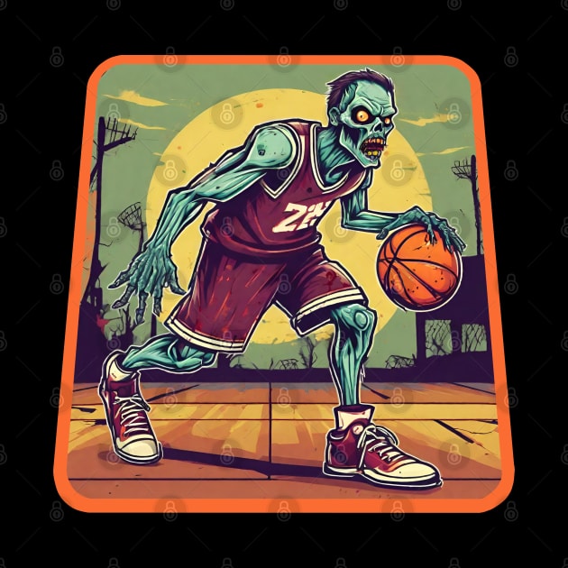 Zombie basketball by Ilustradamus