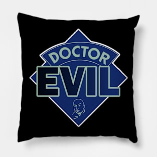 Doctor Evil - Austin Powers - Doctor Who Style Logo Pillow