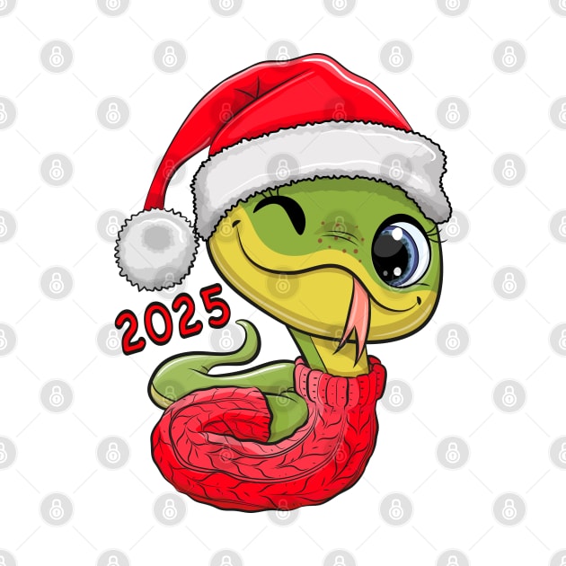 Cute Christmas Snake by Reginast777