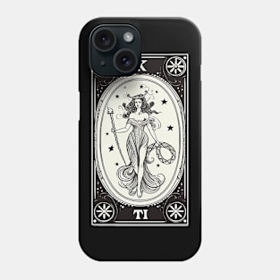 Themis Tarot Card Astrology Occult Mystical Phone Case