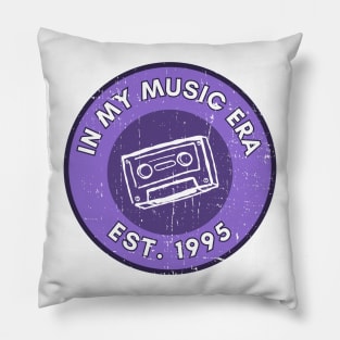 in my music era, retro style 1995 Pillow