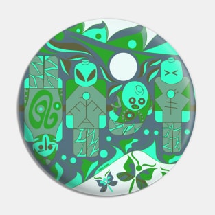 alien soccer match ecopop pattern Pin