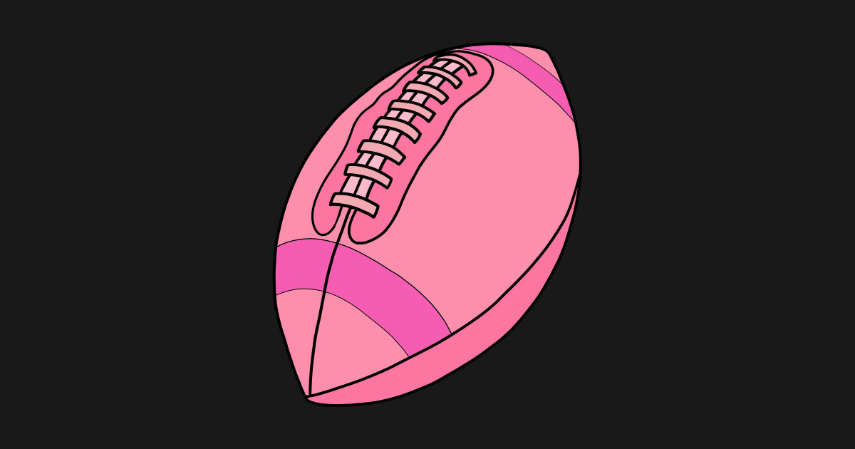 Pink football - Football - Crewneck Sweatshirt  TeePublic