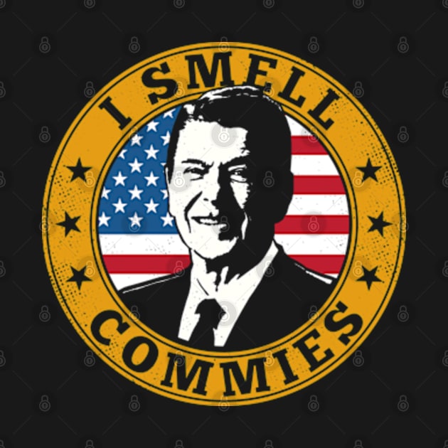 I Smell Commies - Ronald Reagan by TheMerchHaven