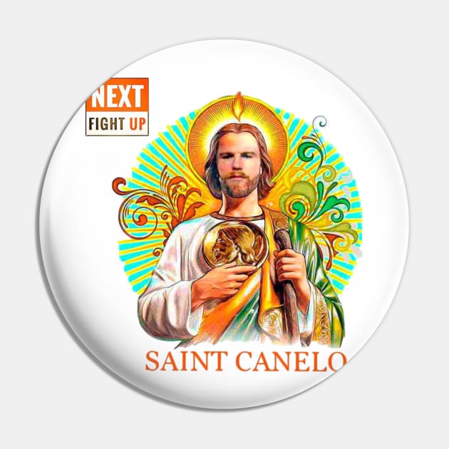 Saint Canelo - Pray For Us Pin by NextFightUpApparel