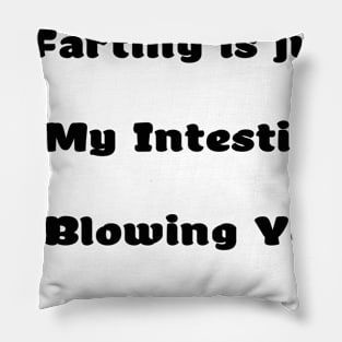 Funny Fart Valentine T-Shirt Pillow