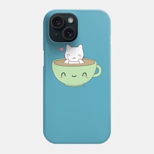 Cute Coffee Cat Phone Case