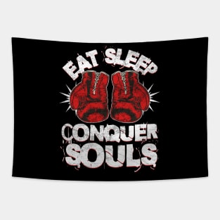 Eat Sleep Box - Conquer Souls! Tapestry