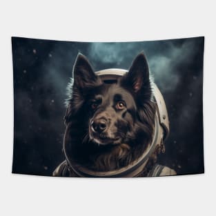 Astro Dog - Belgian Sheepdog Tapestry