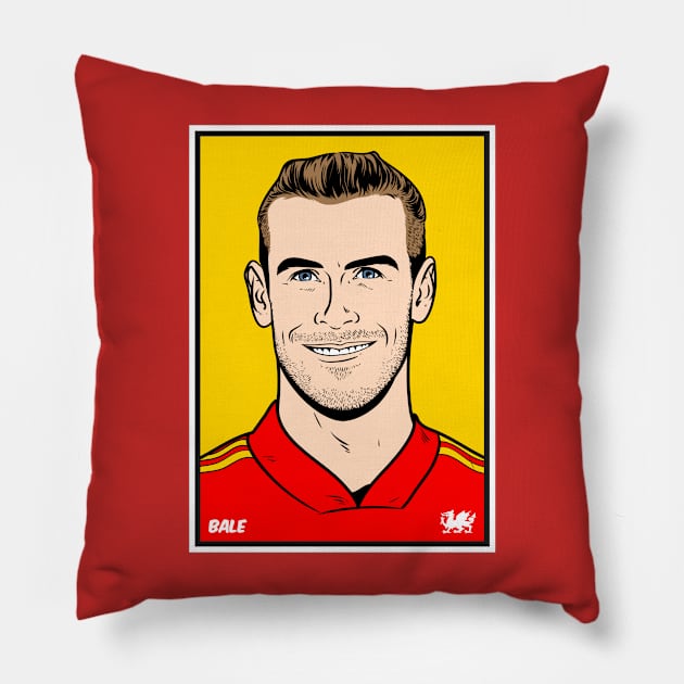 Gareth Bale, Wales football star Pillow by Wales Football Store