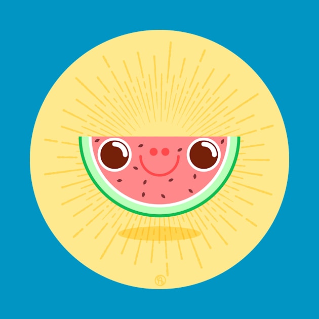 Watermelon with large nostrils by Sviali