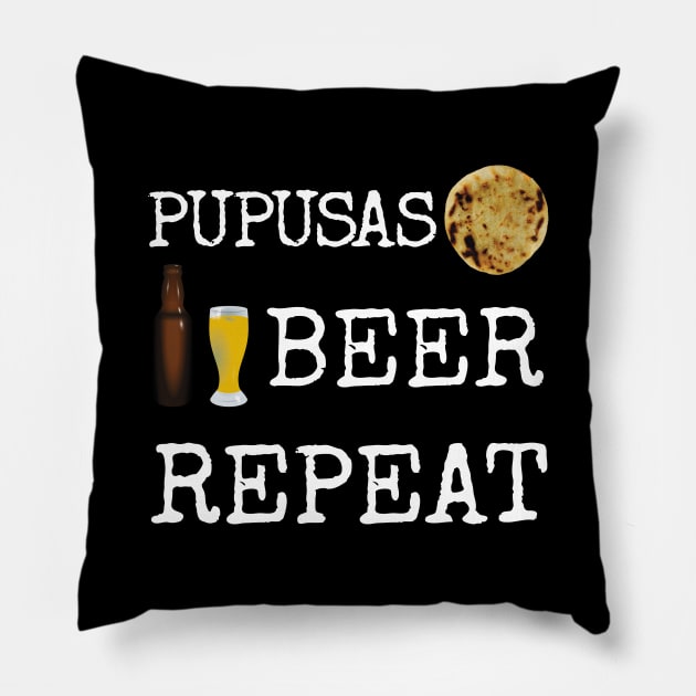 Pupusas El Salvador Gift Salvadorian Food Salvi Salvatrucha Latina Loroco Queso Pillow by Shirtsurf