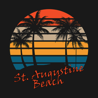 St. Augustine Beach Retro Vintage Sunset T-Shirt