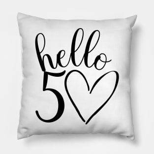 50th birthday design for her Pillow