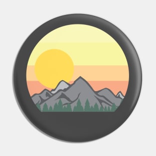 Mountain Range Vintage Pin