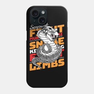 Muay Thai Kickboxing Serpent Tattoo Phone Case