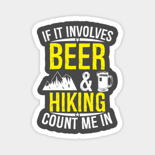 Beer and hiking Magnet