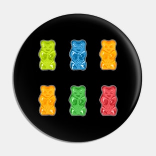 Colorful Gummy Bears Pin