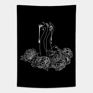 Bleeding Peonies Tapestry